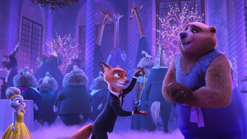 Zootopia 2 animated film characters Nick Wilde and Yax