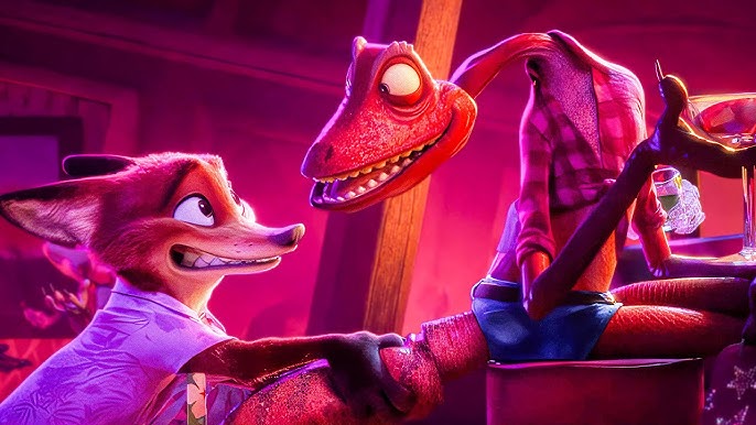 Zootopia 2 animated film characters Nick Wilde and Gary DeSnake